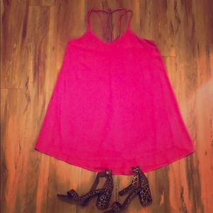 Hot Pink shift dress size MEDIUM